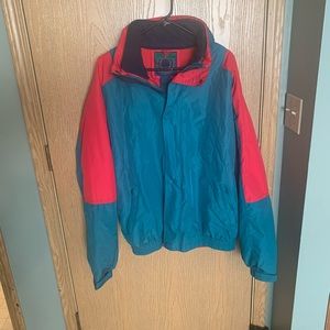 Vintage 90s Teal Red ST JOHNS BAY Mens Medium